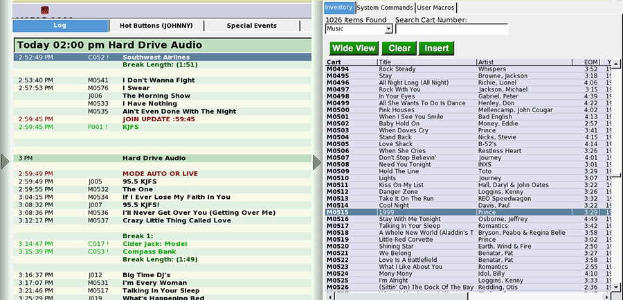 Skylla program log screenshot